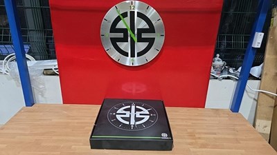 Lot 141 - KAWASAKI STYLE CLOCK " LET THE GOOD TIMES ROLL"