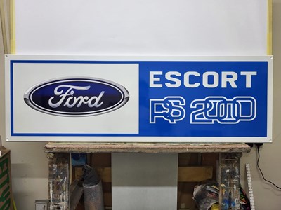 Lot 269 - FORD ESCORT RS 2000, MDF SIGN 48" X 16"