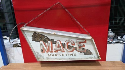 Lot 231 - ORIGINAL MACE SHOP NEON SIGN 33" X 14"