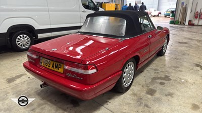 Lot 790 - 1990 ALFA ROMEO SPIDER 2.0