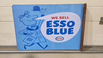 Lot 303 - WE SELL ESSO BLUE REPRODUCTION , DOUBLE SIDED SIGN 23" X 16"