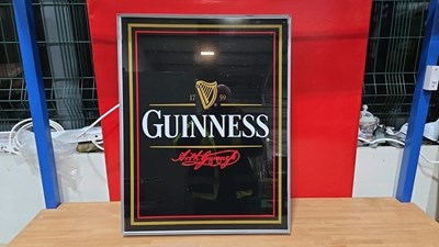 Lot 103 - LIGHT UP GUINNESS SIGN 29" X 23"