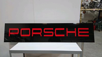 Lot 79 - LARGE PORSCHE SIGN 92" X 20"