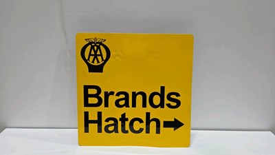 Lot 875 - AA BRANDS HATCH , PAINTED SIGN 22" X 22"