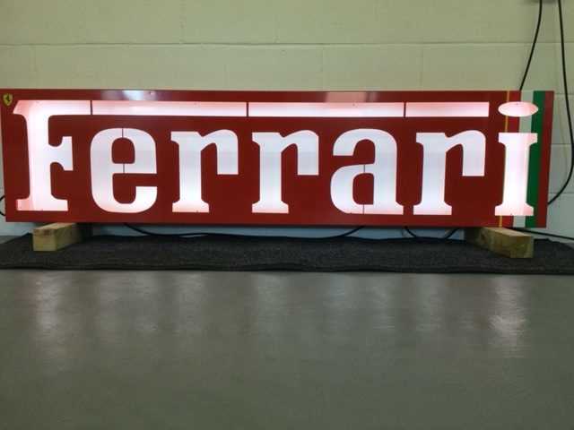 Lot 373 - LARGE FERRARI SIGN