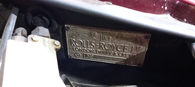 Lot 109 - 1967 ROLLS ROYCE SILVER SHADOW
