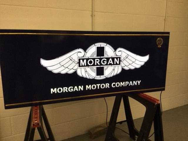Lot 176 - LARGE MORGAN CAR COMPANY SIGN