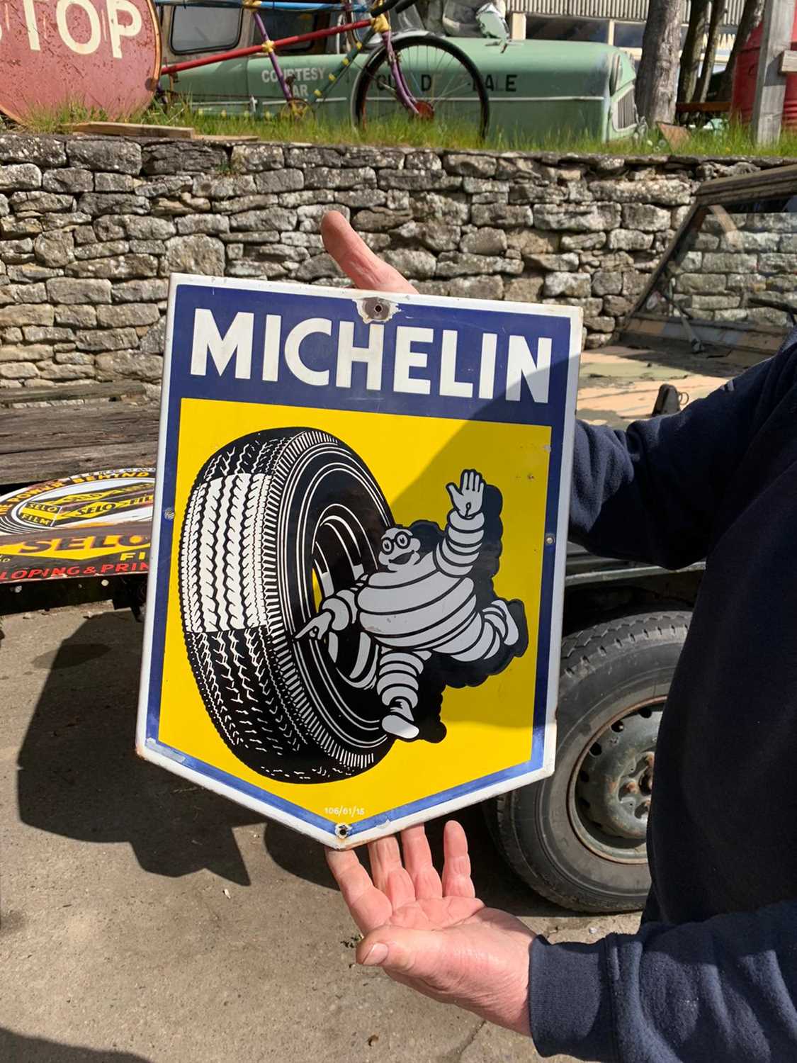 Lot 416 - MICHELIN SHIELD SIGN