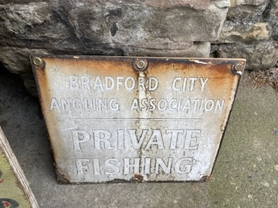 Lot 126 - FISHING SIGN
