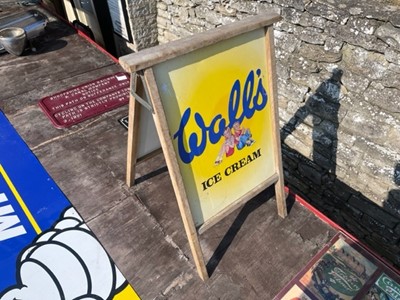 Lot 146 - WALLS ICE CREAM DOUBLE-SIDED SIGN
