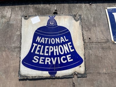Lot 366 - NATIONAL TELEPHONE SERVICE SIGN
