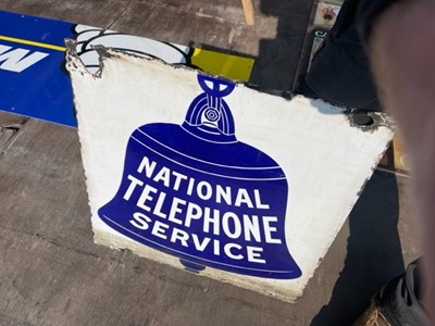 Lot 366 - NATIONAL TELEPHONE SERVICE SIGN
