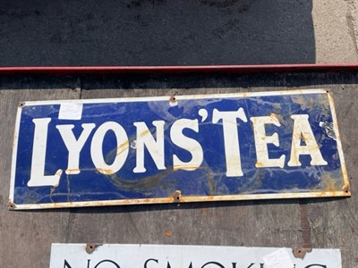 Lot 411 - LYONS' TEA SIGN
