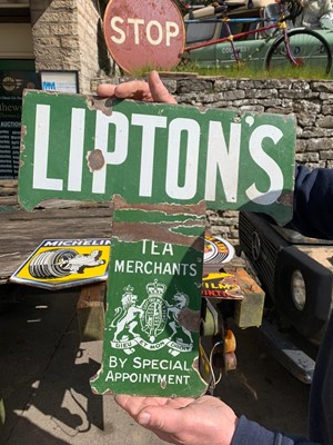 Lot 421 - LIPTON'S TEA SIGN