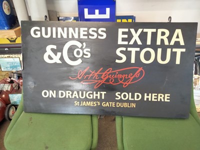 Lot 531 - DOUBLE SIDED HANGING GUINNESS SIGN