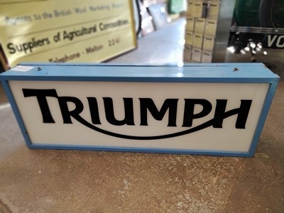 Lot 536 - DOUBLE SIDED TRIUMPH SIGN