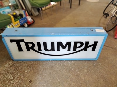 Lot 536 - DOUBLE SIDED TRIUMPH SIGN