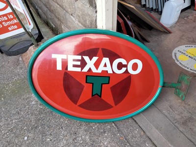 Lot 539 - DOUBLE SIDED TEXACO SIGN