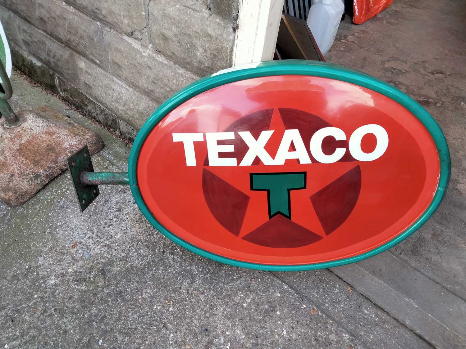 Texaco Sign Posts Lot 539 - DOUBLE SIDED TEXACO SIGN