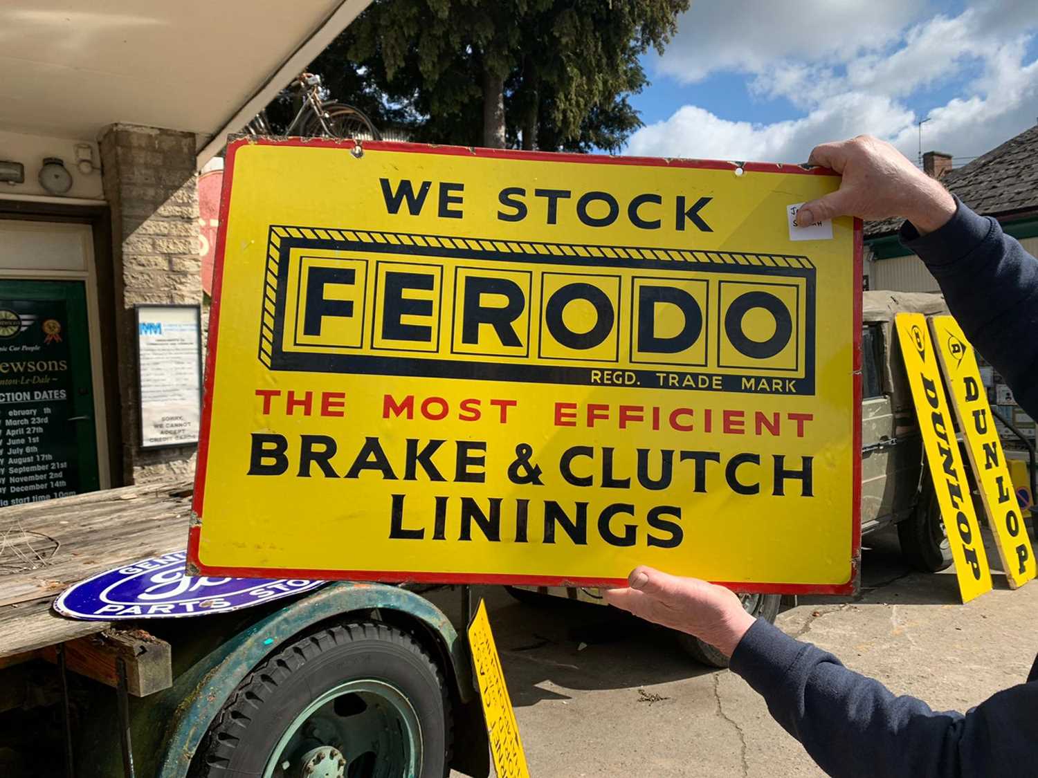 Lot 431 - FERODO DOUBLE SIDED SIGN