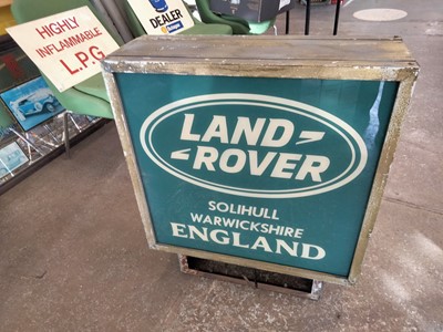 Lot 556 - DOUBLE SIDED LAND ROVER SIGN