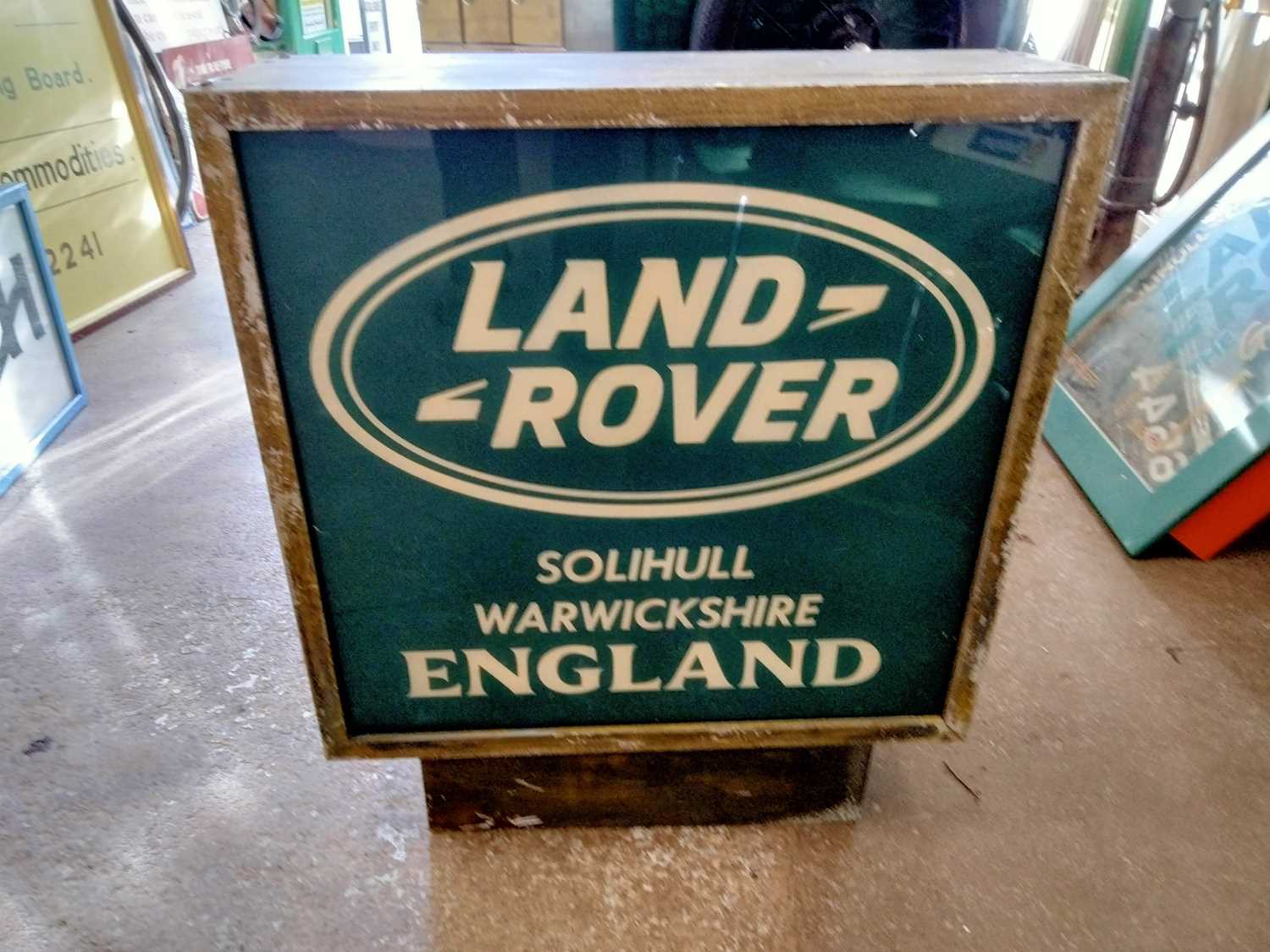 Lot 556 - DOUBLE SIDED LAND ROVER SIGN