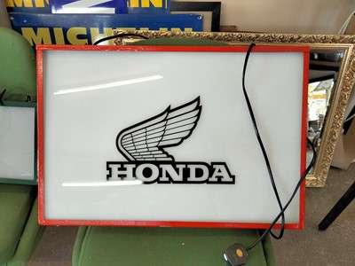 Lot 558 - HONDA DOUBLE SIDED SIGN