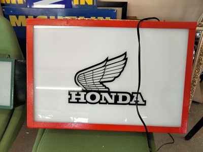 Lot 558 - HONDA DOUBLE SIDED SIGN