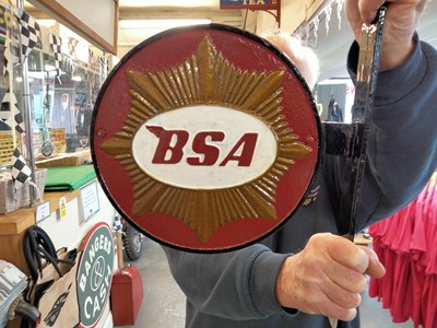 Lot 565 - BSA WALL PLAQUE