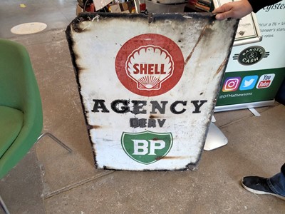 Lot 584 - BP & SHELL SIGN