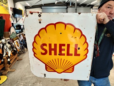 Lot 607 - SHELL ENAMEL SIGN