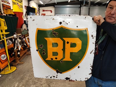 Lot 608 - BP ENAMEL SIGN