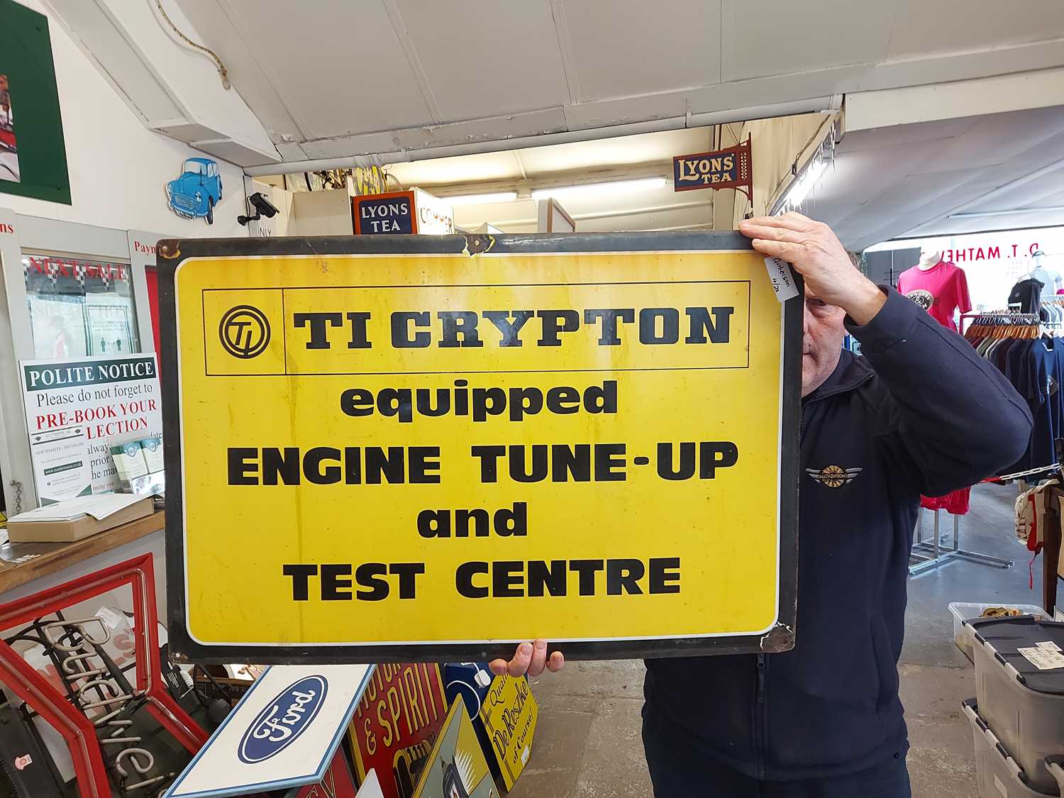 Tune Sign Lot 28 - ENAMEL CRYPTON TUNE SIGN
