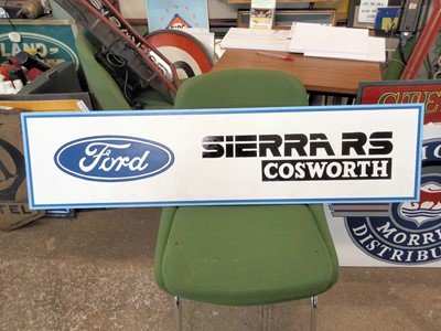 Lot 49 - SIERRA RS COSWORTH WOOD SIGN