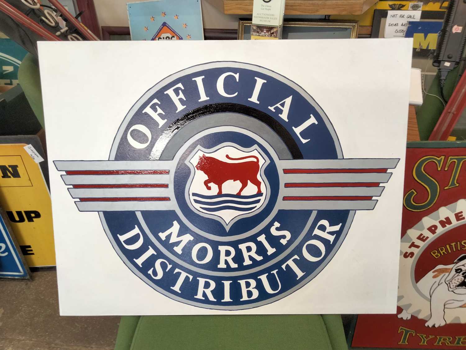 Lot 69 - MORRIS DISTRIBUTOR WOOD SIGN