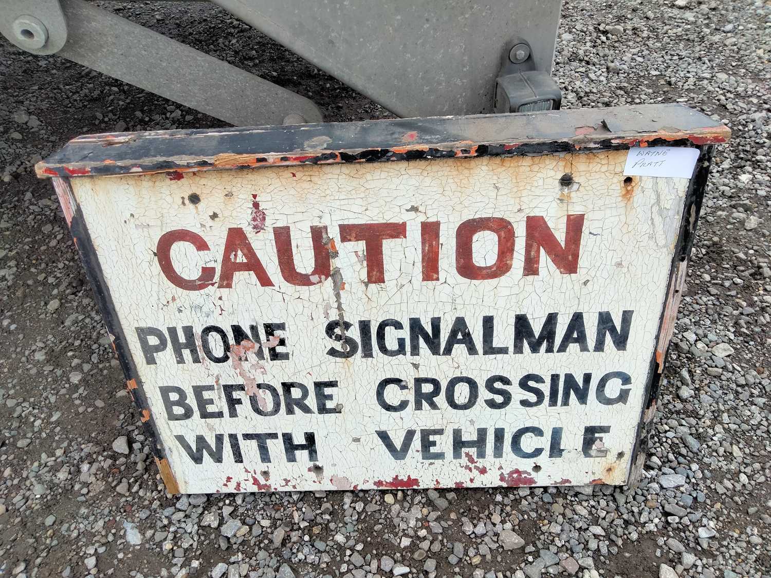 Signalman Sign Lot 241 - PHONE SIGNALMAN SIGN