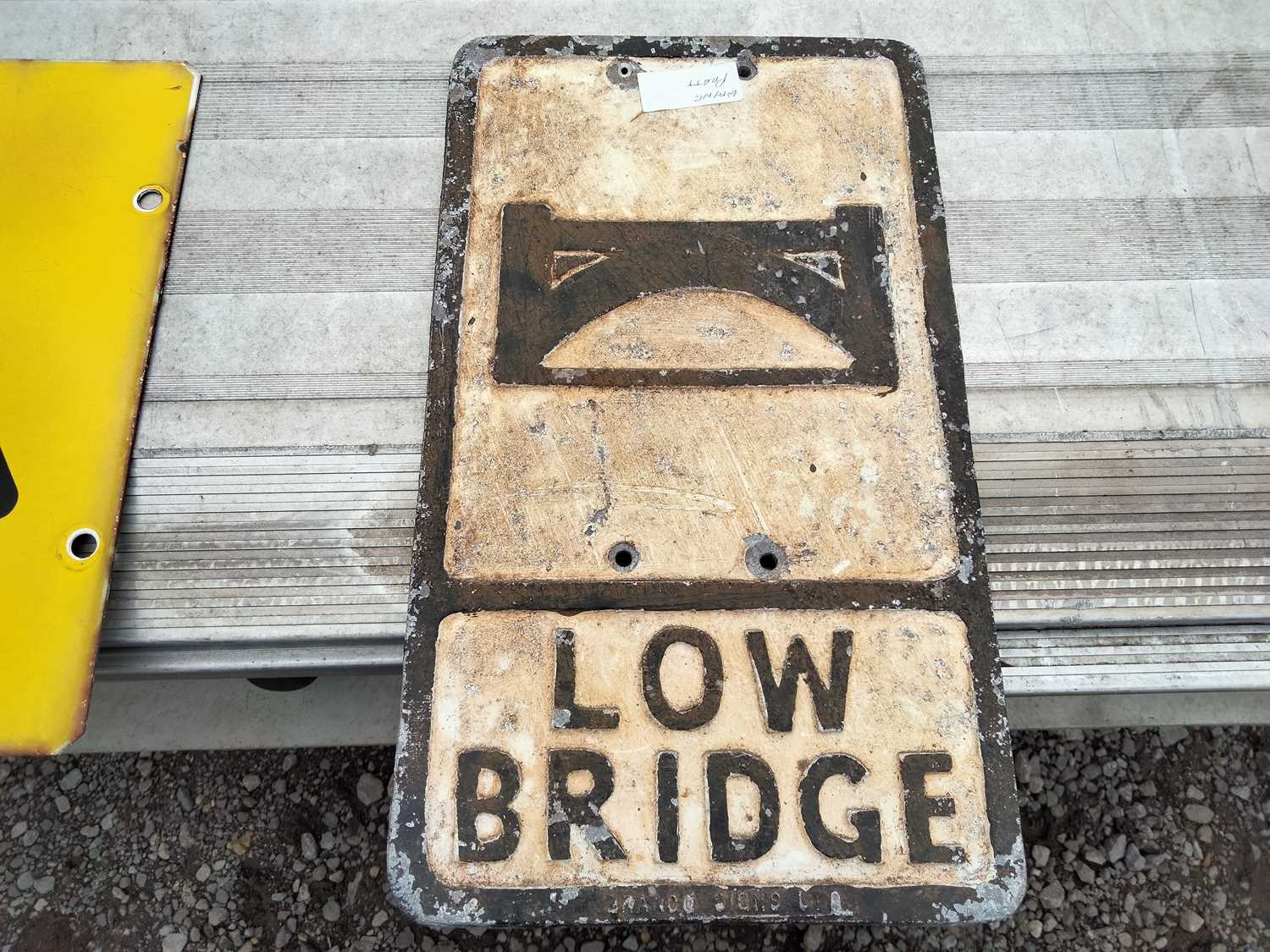 Lot 249 - LOW BRIDGE SIGN