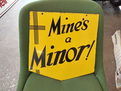 Lot 261 - MINE'S A MINOR DOUBLE SIDED SIGN