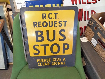 Lot 266 - RCT REQUEST BUS STOP SIGN