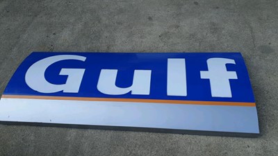 Lot 299 - CURVED GULF SIGN