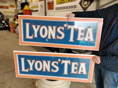 Lot 369 - 2 X LYONS TEA SIGNS