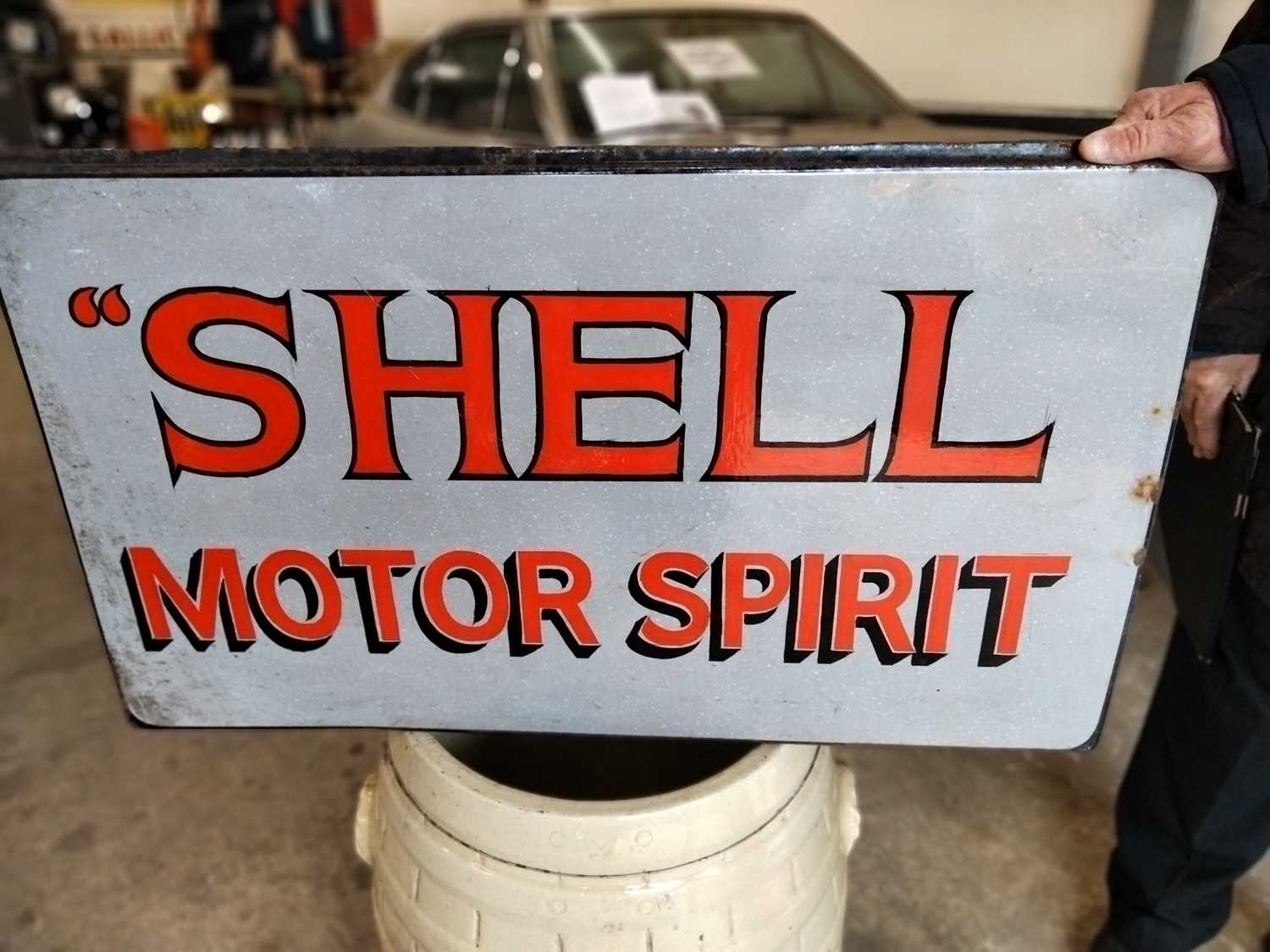 Lot 466 - ENAMEL SHELL SIGN