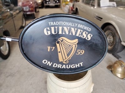 Lot 419 - DOUBLESIDED WALL MOUNTED GUINNESS SIGN
