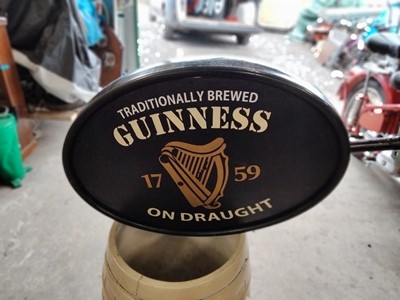 Lot 419 - DOUBLESIDED WALL MOUNTED GUINNESS SIGN