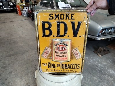 Lot 481 - BDV TOBBACO SIGN