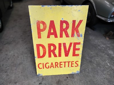 Lot 486 - PARK DRIVE CIGARETTES SIGN