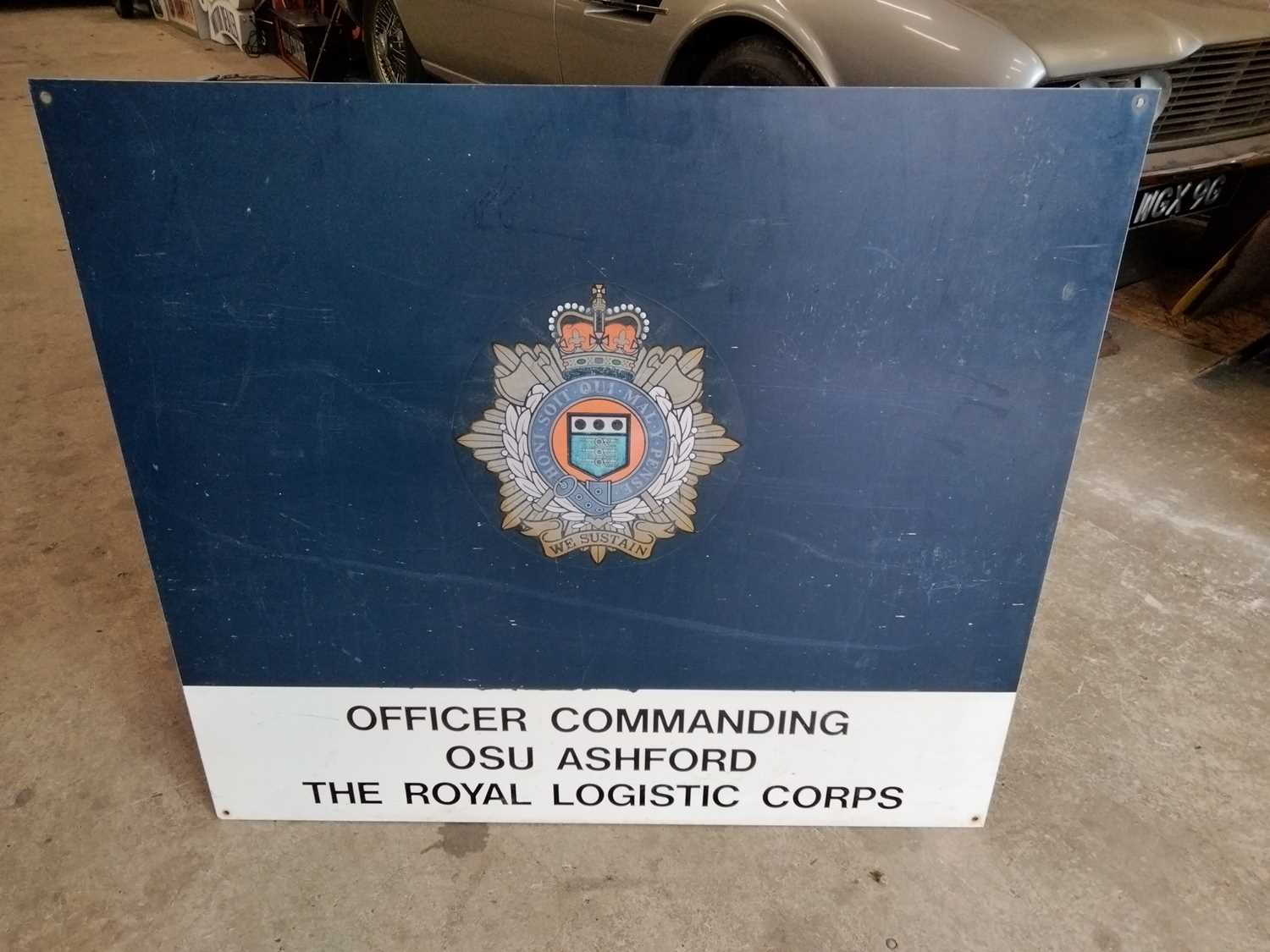 Lot 187 - THE ROYAL LOGISTIC CORPS SIGN
