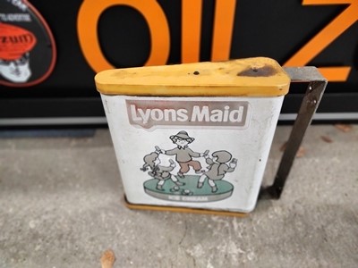 Lot 527 - WALL MOUNTED LYONS MAID ICE CREAM SIGN