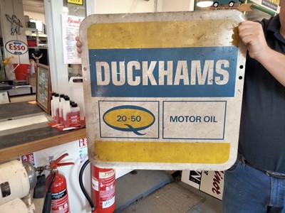 Lot 543 - DUCKHAMS DOUBLE SIDED SIGN