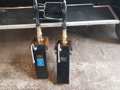 Lot 430 - TWO ANGRAM HAND BEER PUMPS